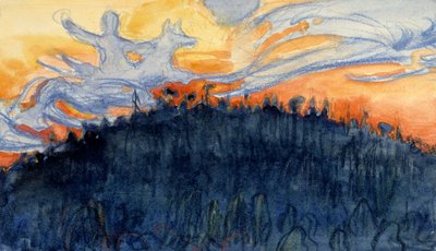Impivaara from Far by Akseli Gallen-Kallela