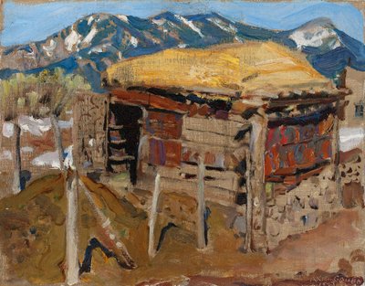 Shed in the Taos Mountains by Akseli Gallen-Kallela