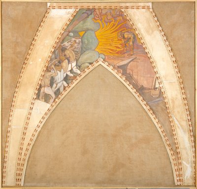 The Forging of the Sampo, sketch for the cupola frescoes of the Finnish Pavilion at the 1900 Paris World’s Fair by Akseli Gallen-Kallela