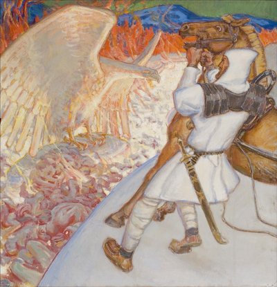Lemminkäinen at the River of Tuonela by Akseli Gallen Kallela