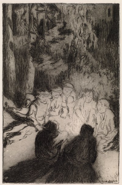 Campfire Story (From Seven Brothers) by Akseli Gallen Kallela