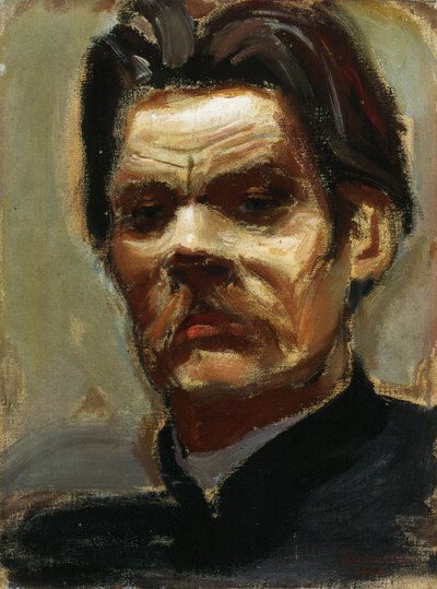 Portrait of the author Maxim Gorky by Akseli Gallen Kallela