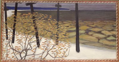 Autumn, the Five Crosses by Akseli Valdemar Gallen Kallela