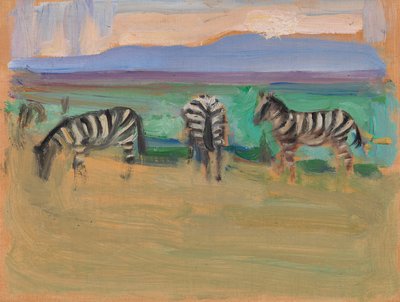 Zebras by Akseli Valdemar Gallen-Kallela