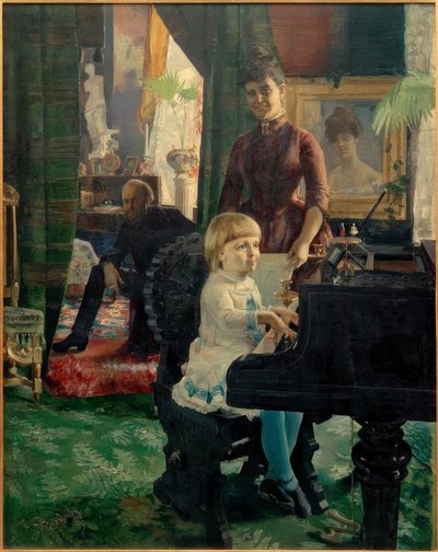 Portrait of the Family of Mathematician E.R. Neovius by Akseli Valdemar Gallen Kallela