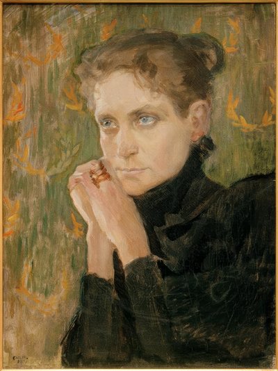 Portrait of Actress Ida Aalberg by Akseli Valdemar Gallen Kallela