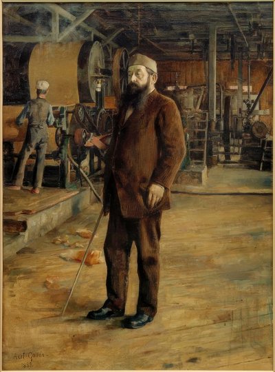 Portrait of Industrialist Gustav Adolf Serlachius by Akseli Valdemar Gallen Kallela