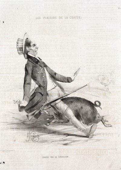 The Pleasures of the Hunt: Boar Hunt by Alade Joseph Lorentz