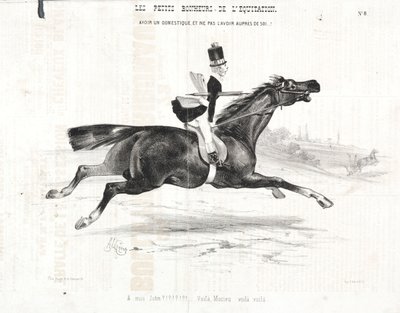 The Little Joys of Riding: Having a Servant, and Not Having Him Near You... by Alade Joseph Lorentz