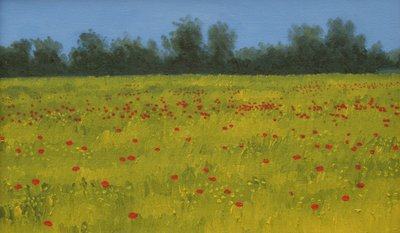 Yellow Field with Poppies, 2002 by Alan Byrne