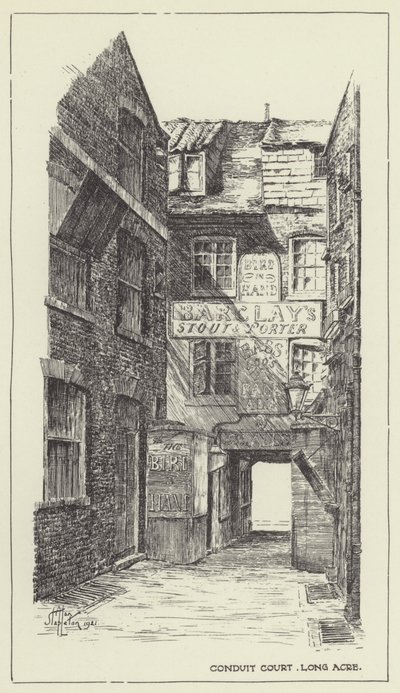 Conduit Court, Long Acre by Alan Stapleton