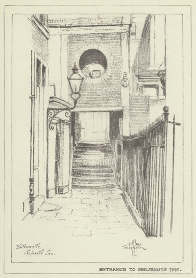 Entrance to Serjeants Inn by Alan Stapleton