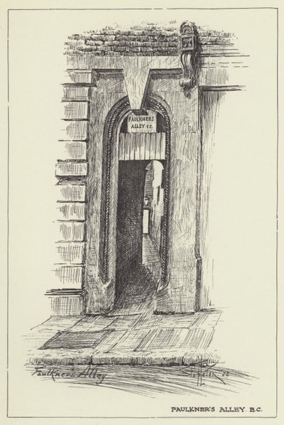 Faulkners Alley, EC by Alan Stapleton