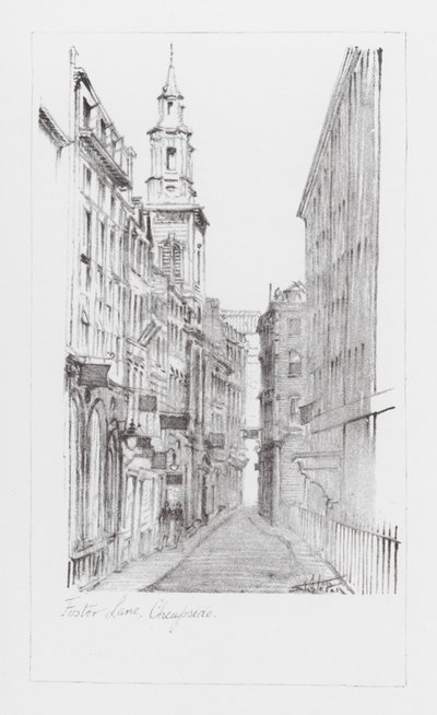 London Lanes: Foster Lane by Alan Stapleton