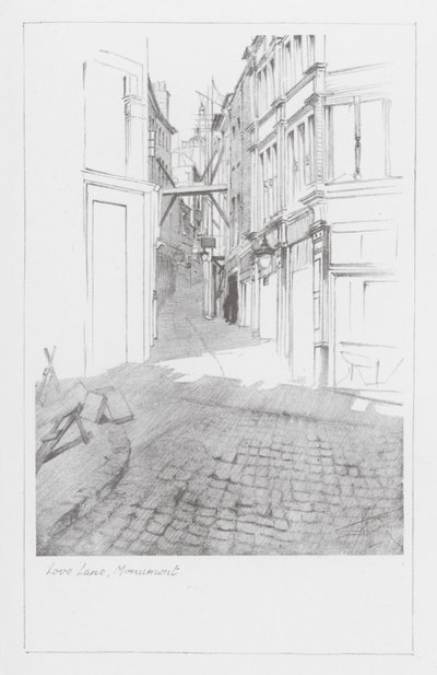 London Lanes: Love Lane, Monument by Alan Stapleton