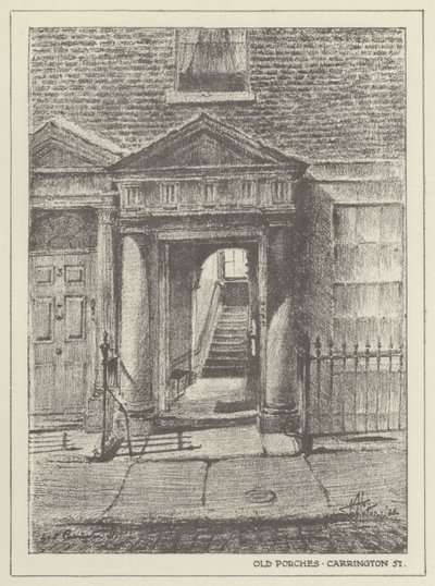 Old Porches, Carrington Street by Alan Stapleton