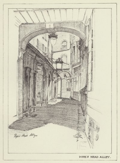 Popes Head Alley by Alan Stapleton