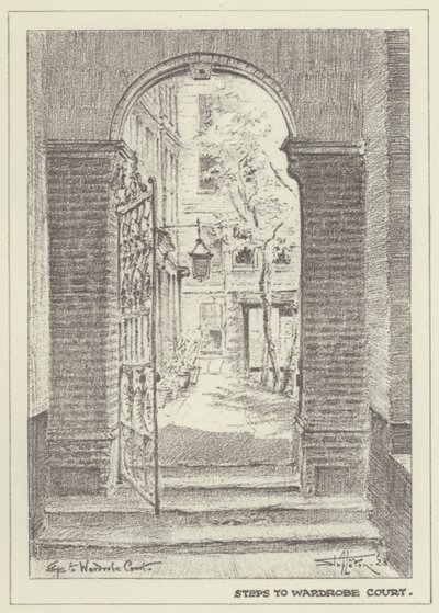 Steps to Wardrobe Court by Alan Stapleton