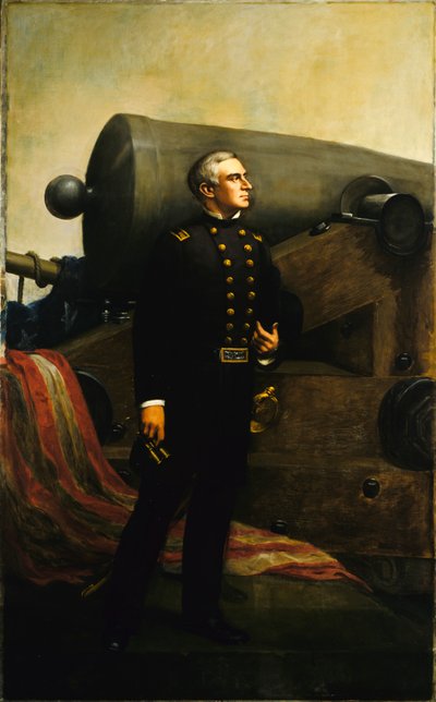 The First Gun at Fort Sumter Major Robert Anderson by Alban Jasper Conant