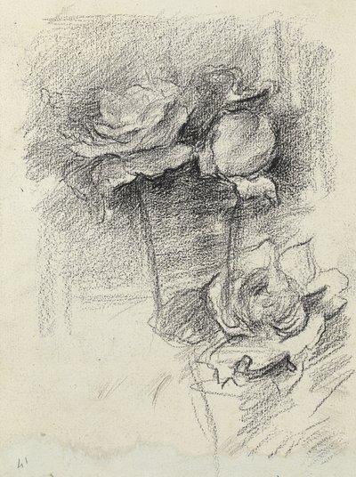 Still Life of Roses in a Vase by Albert de Belleroche