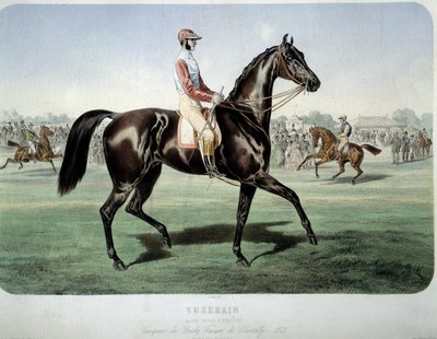 Suzerain, Winner of the Chantilly Derby in 1868 by Albert Adam