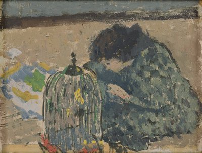Woman with a Canary by Albert Andre