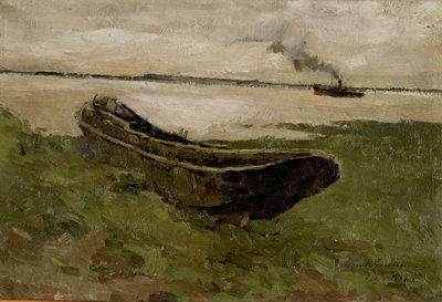 The Scheldt in Doel by Albert Baertsoen