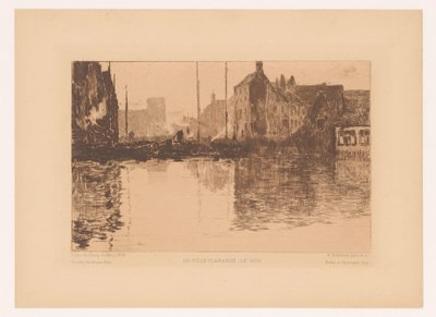 Harbor View in Flanders by Albert Baertsoen