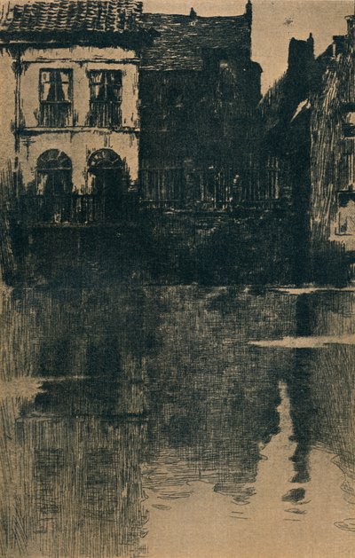 Old Houses by the Water, c1886-1906, 1906-7 by Albert Baertsoen