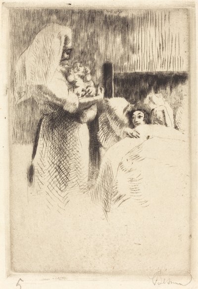 Birth Announcement for Anne-Élisabeth Besnard by Albert Besnard