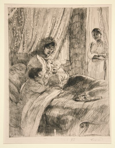 Lunch (or, Happy Maternity) by Albert Besnard