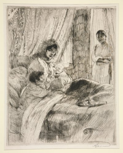 Lunch, or Happy Maternity by Albert Besnard