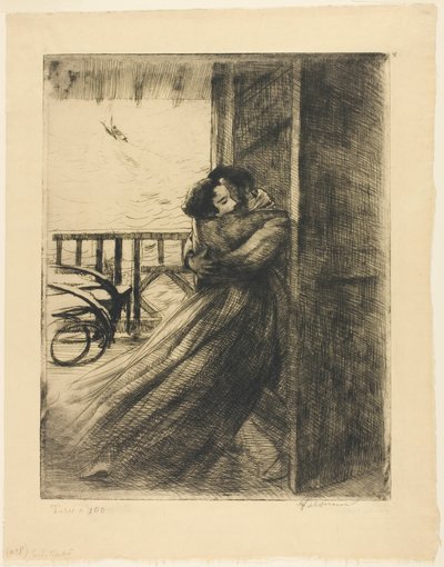 Love, plate two from Woman by Albert Besnard