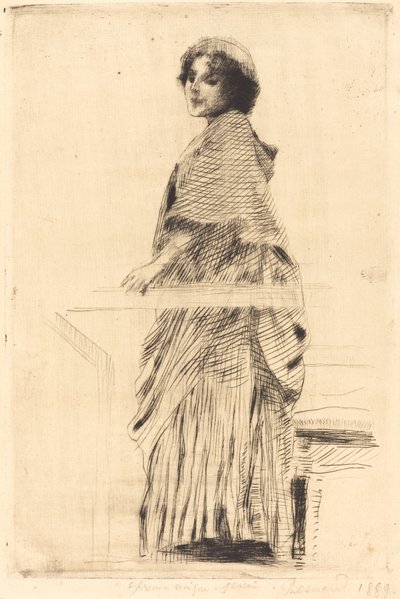Woman in a Cape by Albert Besnard