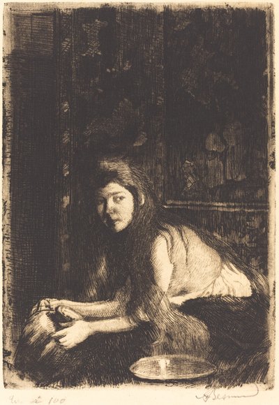 Woman with a Vase by Albert Besnard