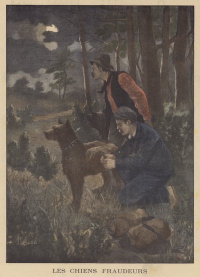 Dogs Used by Smugglers to Carry Contraband Across the Border by Albert Besnou