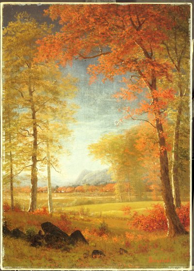 Autumn in America, Oneida County, New York by Albert Bierstadt