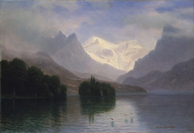 Mountain Scene by Albert Bierstadt
