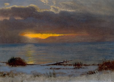 Sunrise on Lake Tahoe, California by Albert Bierstadt
