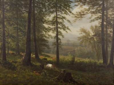 View to a Clearing by Albert Bierstadt