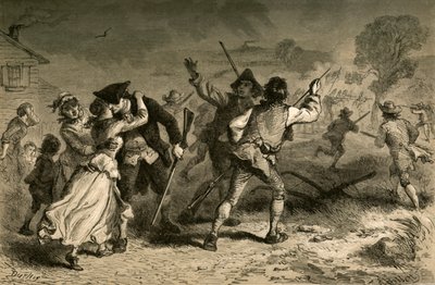 Concord - The First Blow for Liberty, 1877 by Albert Bobbett