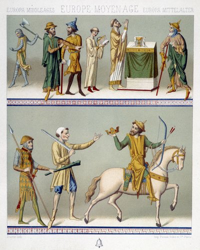 Civilian Costumes in the Middle Ages - in 