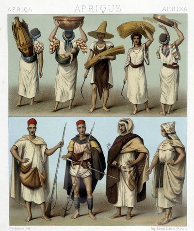 Costumes of Algeria and Tunisia by Albert Charles August Racinet