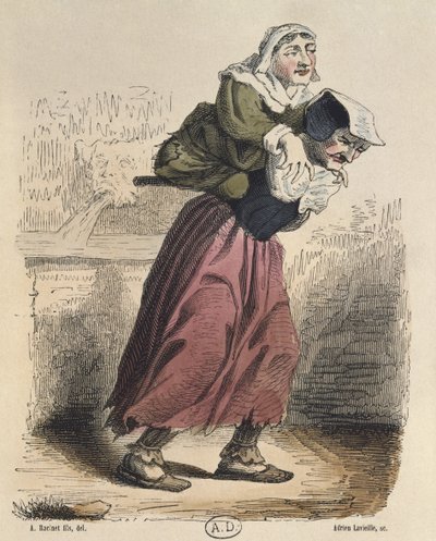 Cour des Miracles, after Jacques Callot, engraved by Adrien Lavieille by Albert Charles August Racinet