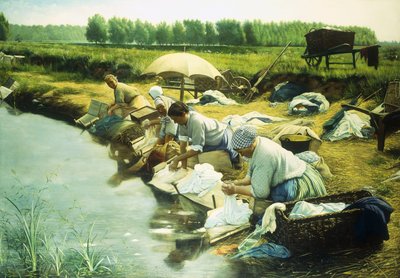 Laundry Women in the Trappes Region by Albert Desire