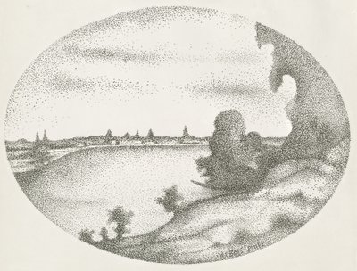 A River Landscape by Albert Dubois Pillet
