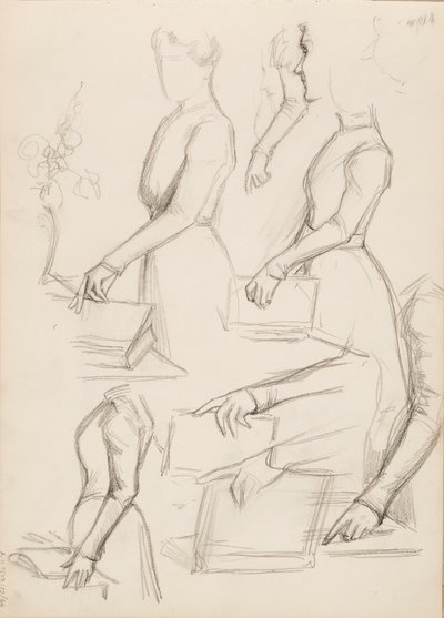 Camille Vallery-Radot, Sketch for a Portrait by Albert Edelfelt