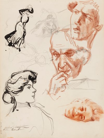 Character Sketches by Albert Edelfelt