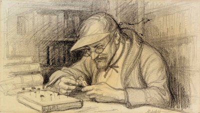 Illustration of the Little Genius by Albert Edelfelt