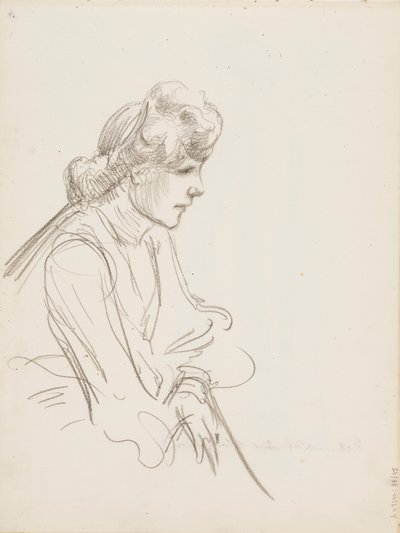 Seated Woman by Albert Edelfelt